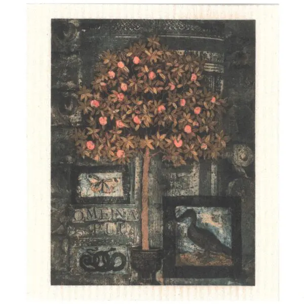 Dishcloth Paradise apple tree ART
