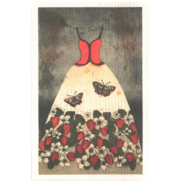 Dishcloth Strawberry ART