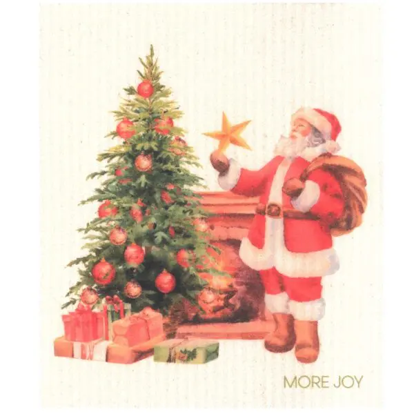 Dishcloth Santa with a Star