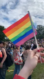 The classic Prideflag