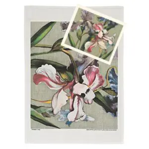 Set of Tea Towel and Dishcloth, Garden of Love