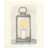 Sari's Artwork Dishcloth Candle light