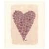 Sari's Artwork Dishcloth Heart of Hydrangea, purpl
