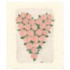 Sari's Artwork Dishcloth Roseheart, Pink