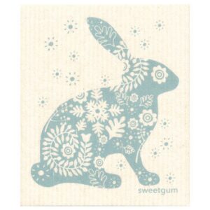 Dishcloth Big bunny blue, Sweetgum