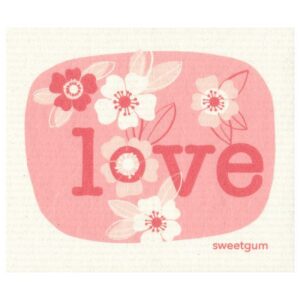 Sweetgum dishcloth Love