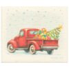 Dishcloth Vintage Christmas car